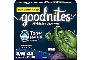 Goodnites Boys' Bedwetting Underwear, Size S/M