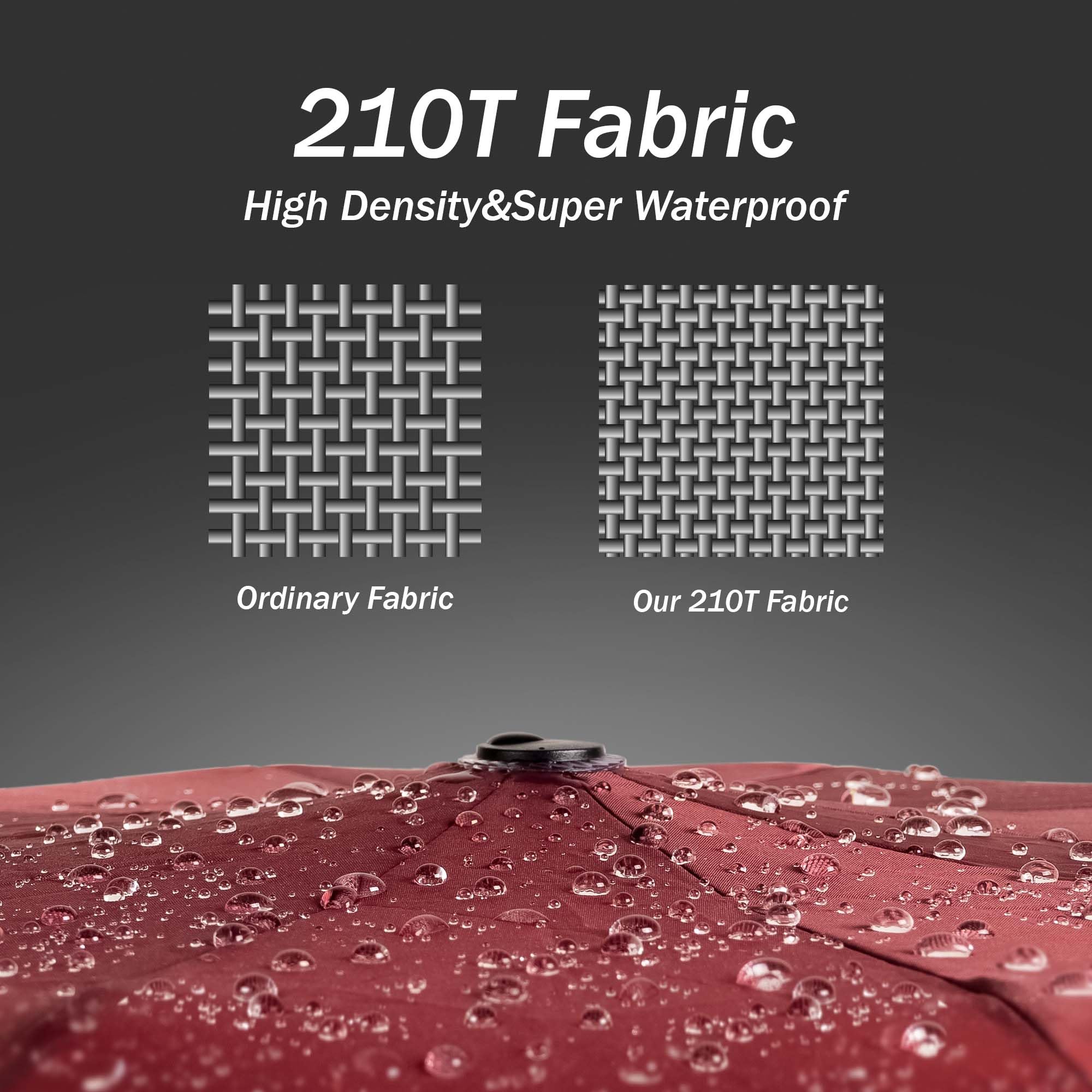 Ombrello pieghevole compatto anti-tempesta - Ombrello antivento automatico rosso per uomo, rivestimento in Tessuto 210T, ombrello inverso da 105 cm, ombrello da pioggia grande 10 ossa Regali di Natale