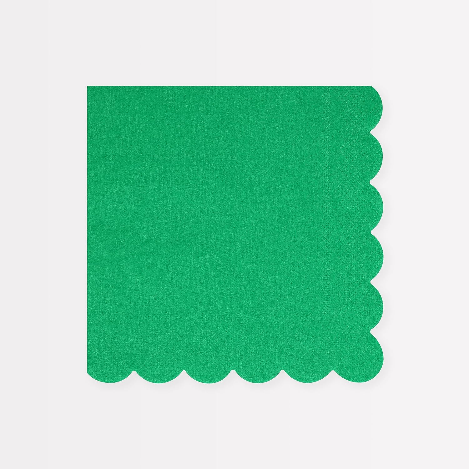 Meri Meri Disposable Paper Napkins (Pack of 16), Scalloped Edge, 2 Sizes, 10 Colors, Party Napkins