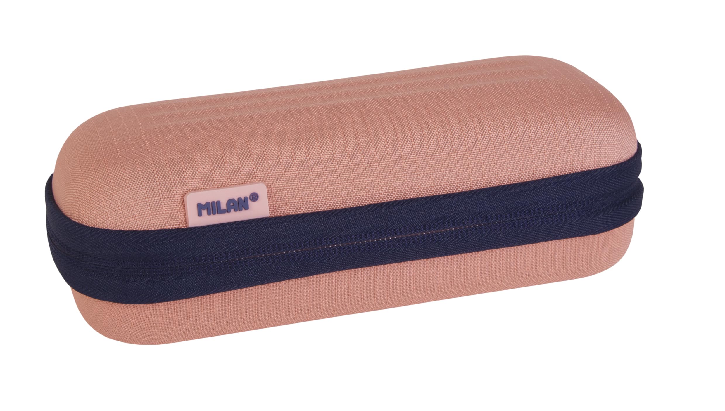 MILAN Semi-rigid oval pencil case 1918 series. pink