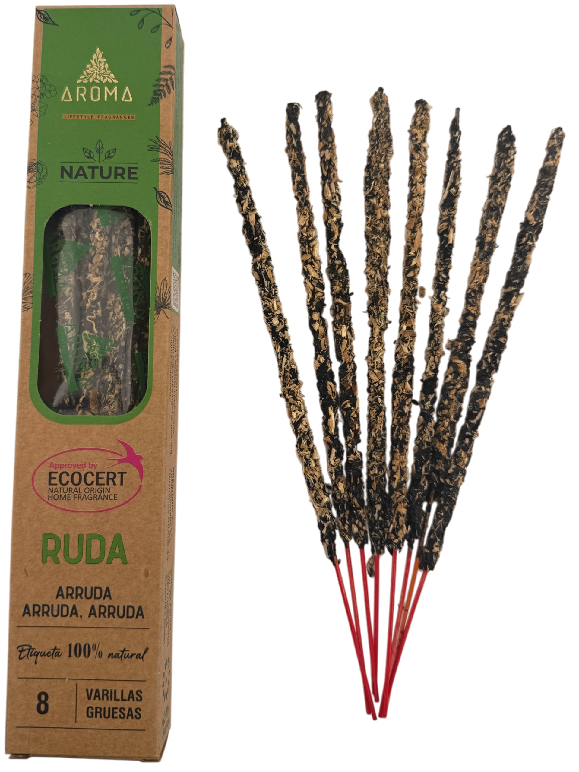 Hostenatura Rue Organic Incense Ruda Aroma Nature Arruda – Box Of 20 G
