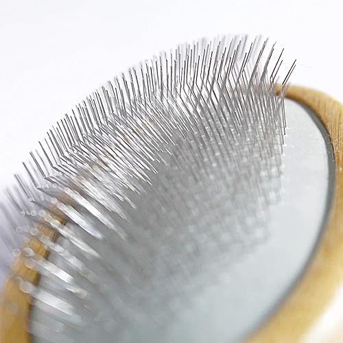 Miniatura 5 de Cepillo de piel de oveja, limpiador de alfombras de lana, alambre de bambú, cardado, descubre la piel y restaura como nueva, puntas más largas,