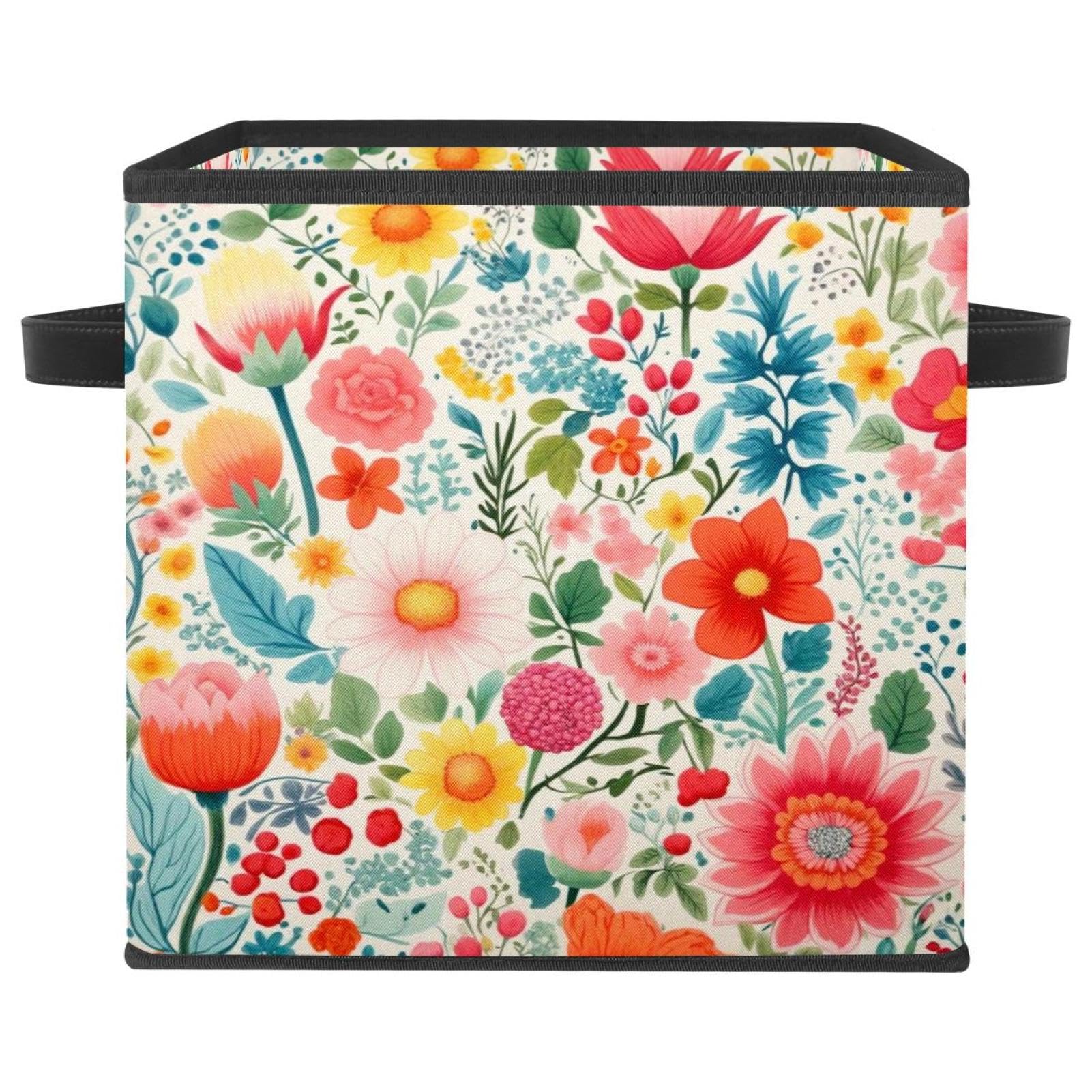 Placard surchargé ? Solutionnez le désordre avec la boîte de rangement florale pliable