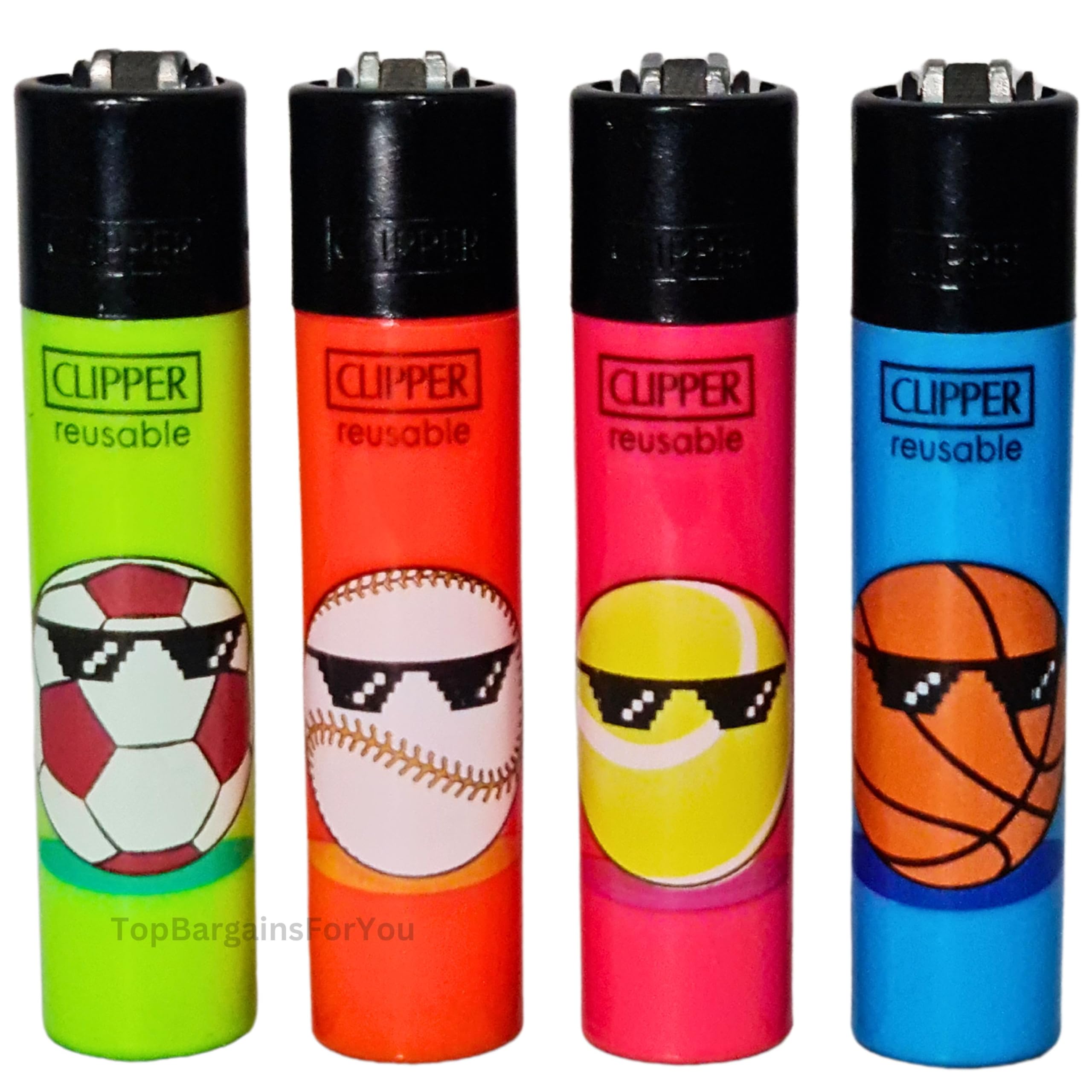 4 x Clipper Lighter Set Gas Refillable Windproof Lighters Standarad Size Replaceable Flint Rare Limited Edition (Planet Flowers 1) — view 35