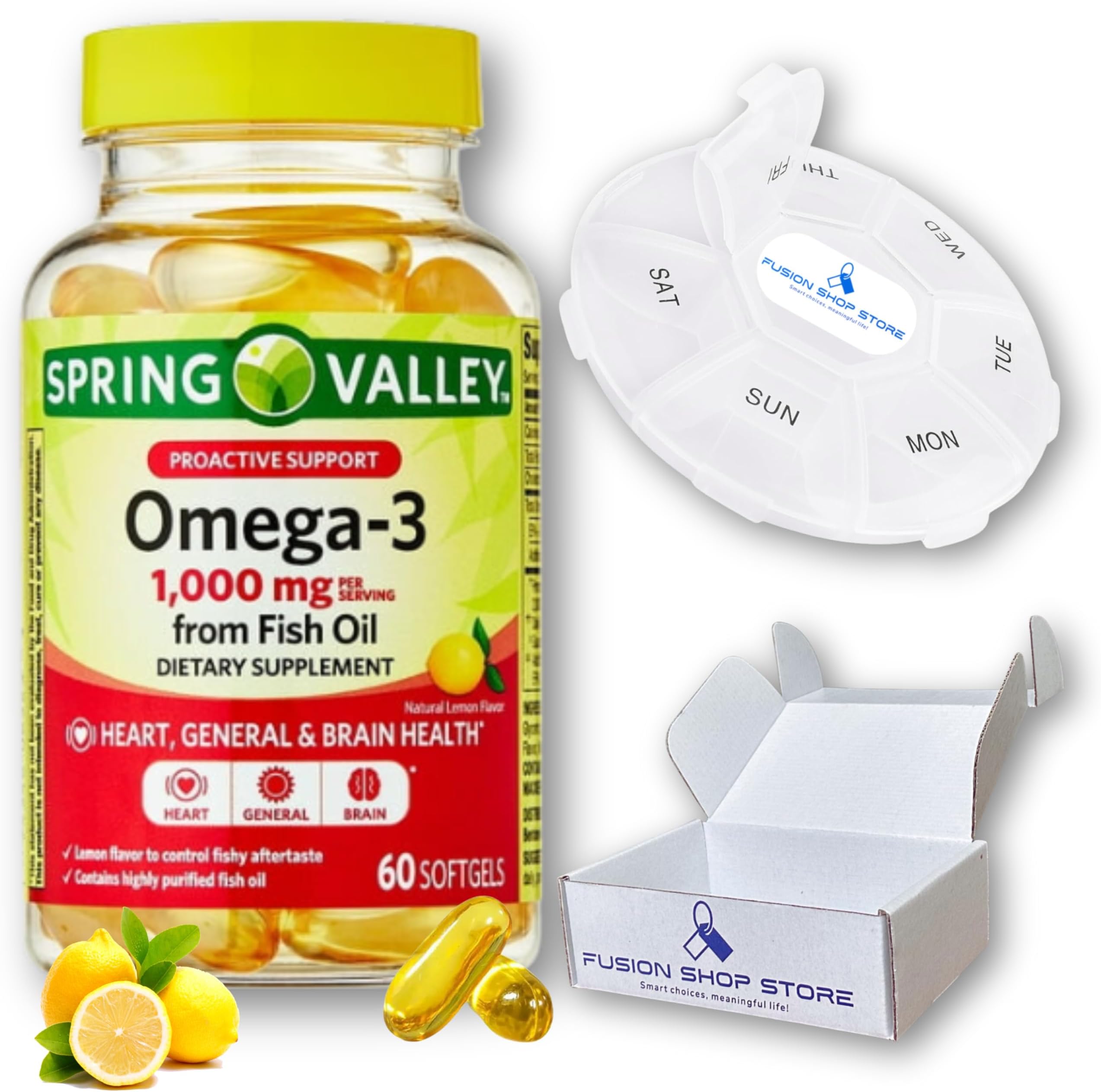 Omega 3 Spring Valley 1000mg Fish Oil High Absorption EPA