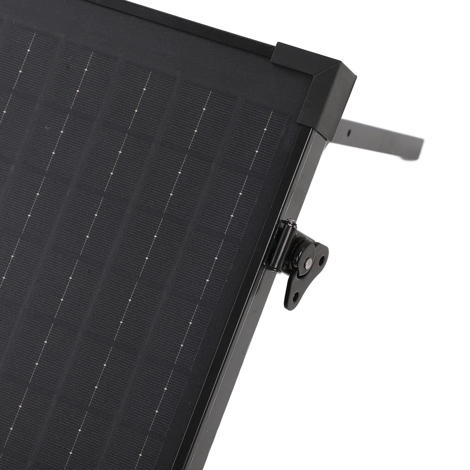 Cocoarm Składany Panel Słoneczny, Monokrystaliczny Przenośny Panel Słoneczny Konwersja 21% 21,6 V IP65 z Regulowanym Wspornikiem do Generatorów Słonecznych Elektrownie RV Camping Home (100W)