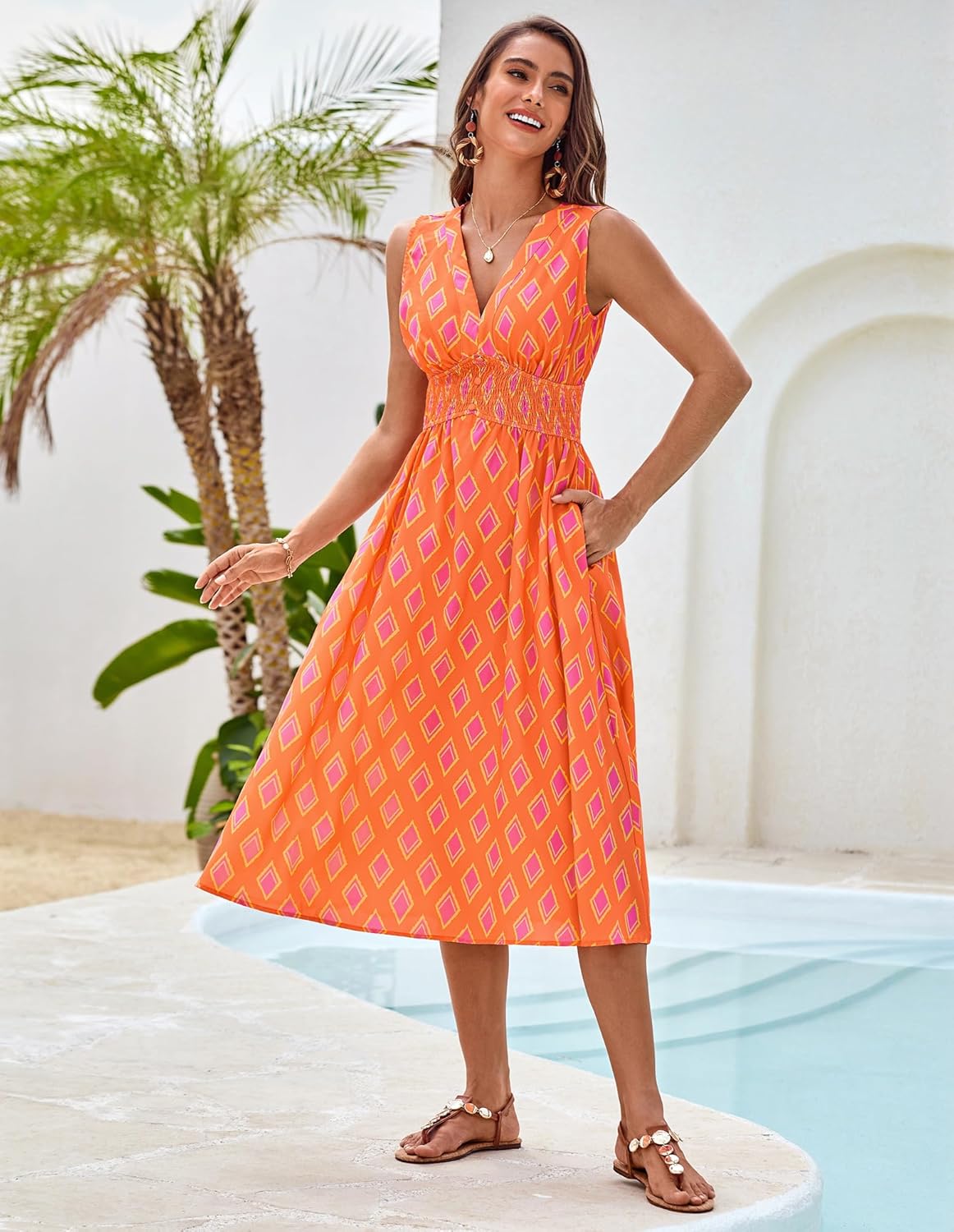 Eleganz für den Sommer: Das GRACE KARIN Damen Blumenkleid im Detail