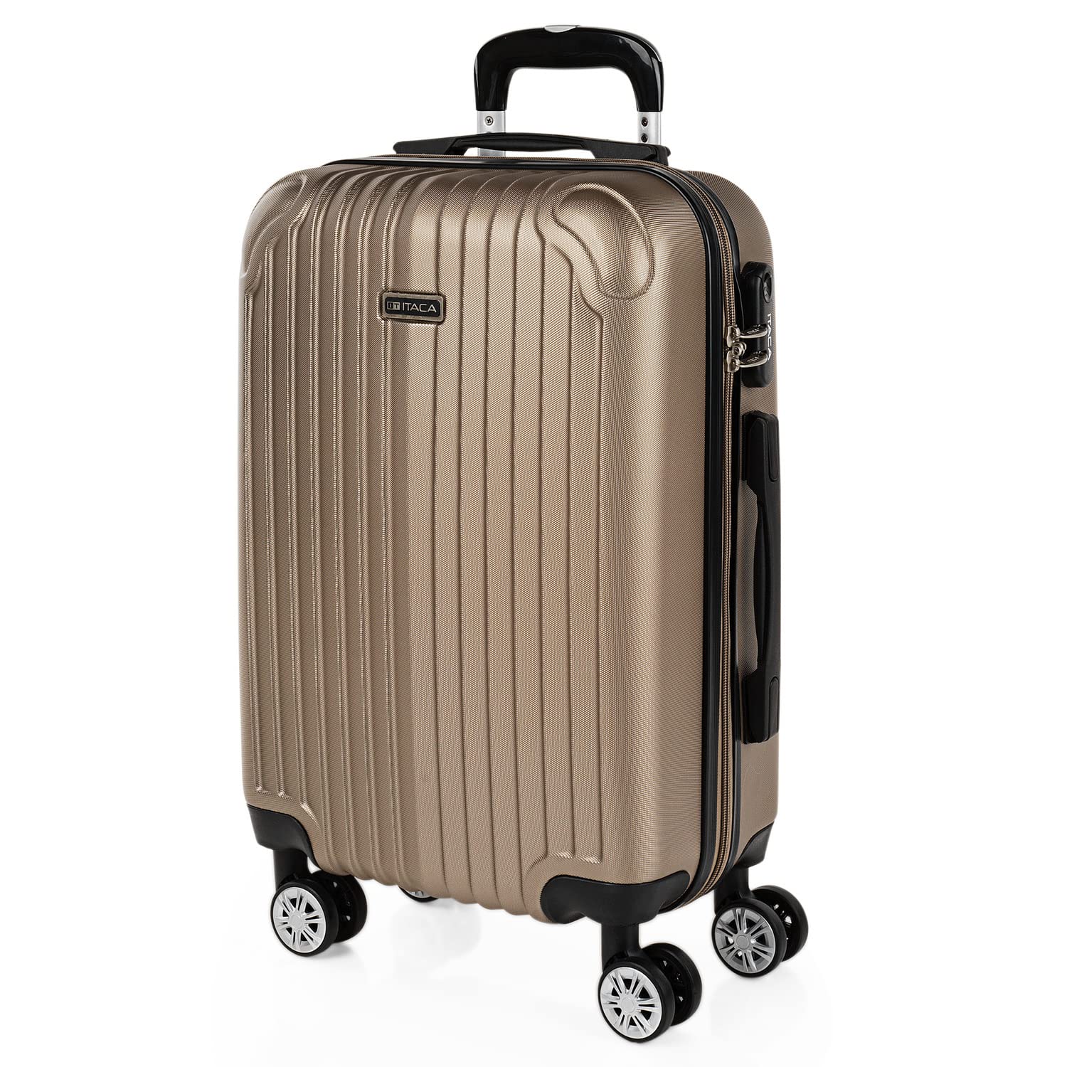 ITACA - Maletas Grandes De Viaje Rígidas Ligeras con 4 Doble Rueda 360° Maleta Grande 23 Kilos Alta Resistencia Extensible Maleta XL Duradera, Mandarina — view 50
