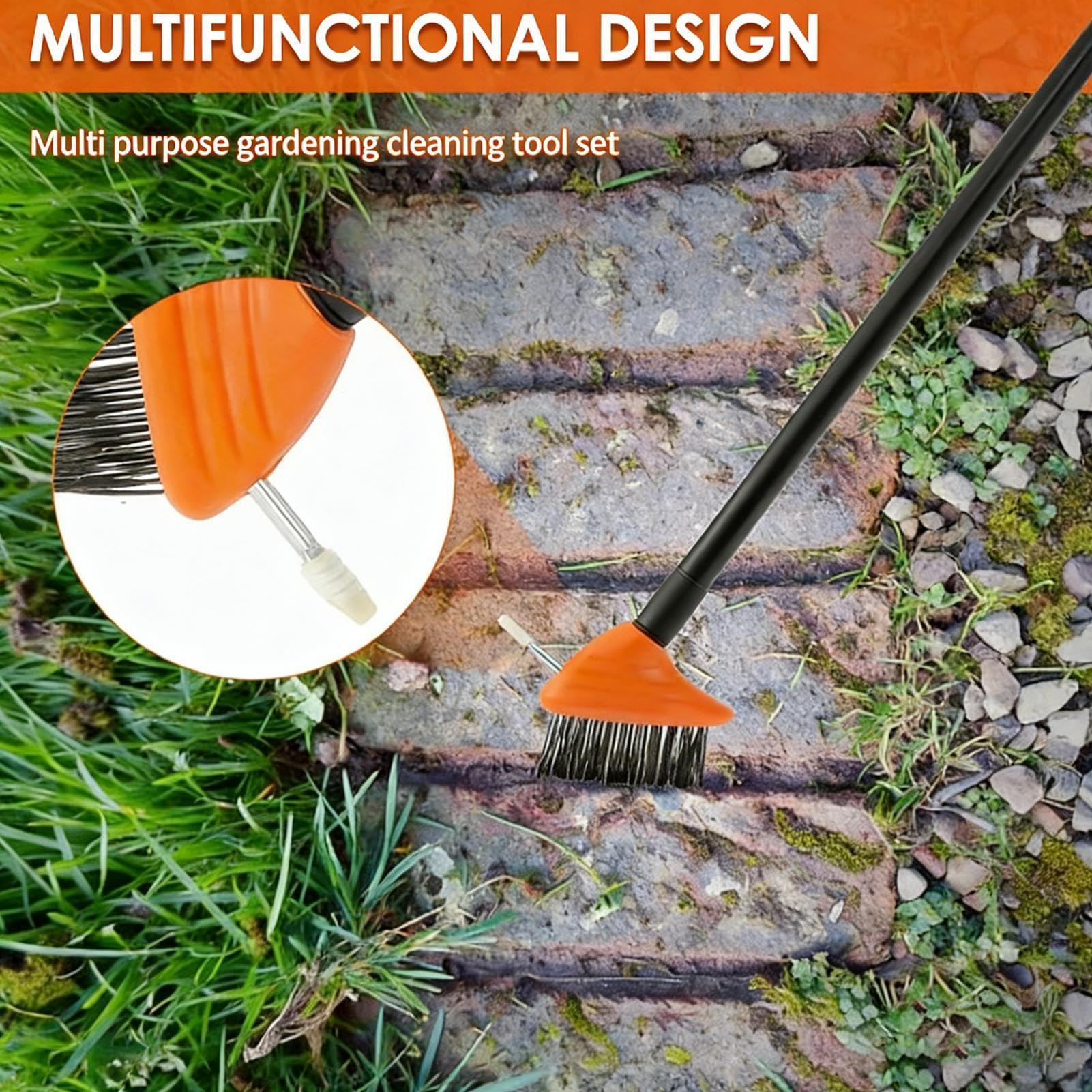 Brosse à désherber Outil de jardinage polyvalent pour le nettoyage