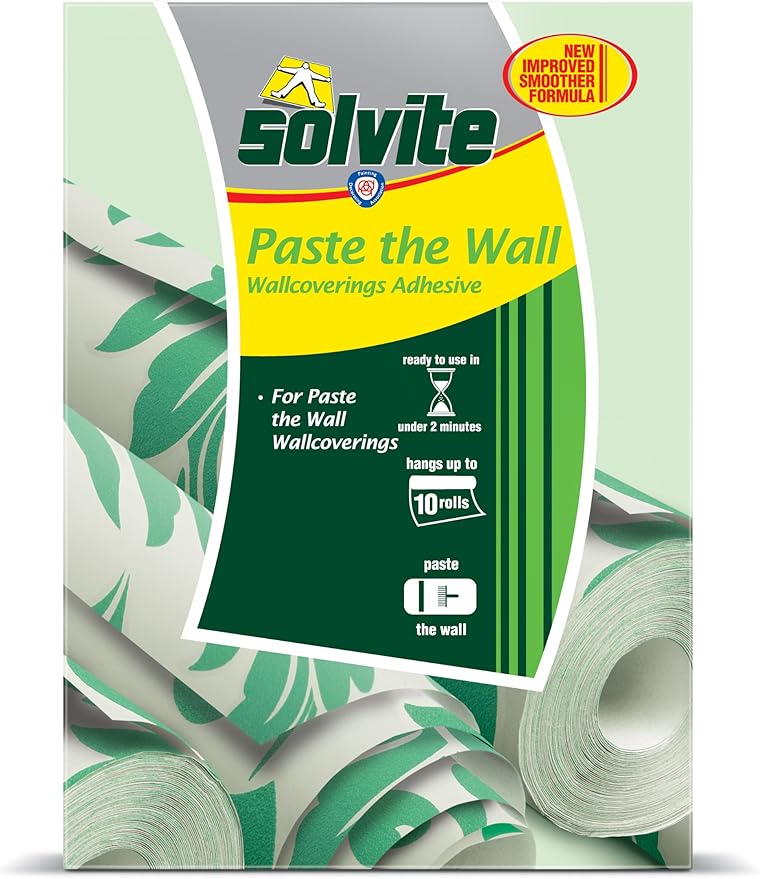 Solvite Paste the Wall, Wallcoverings Adhesive, Ready to Use in Under 2