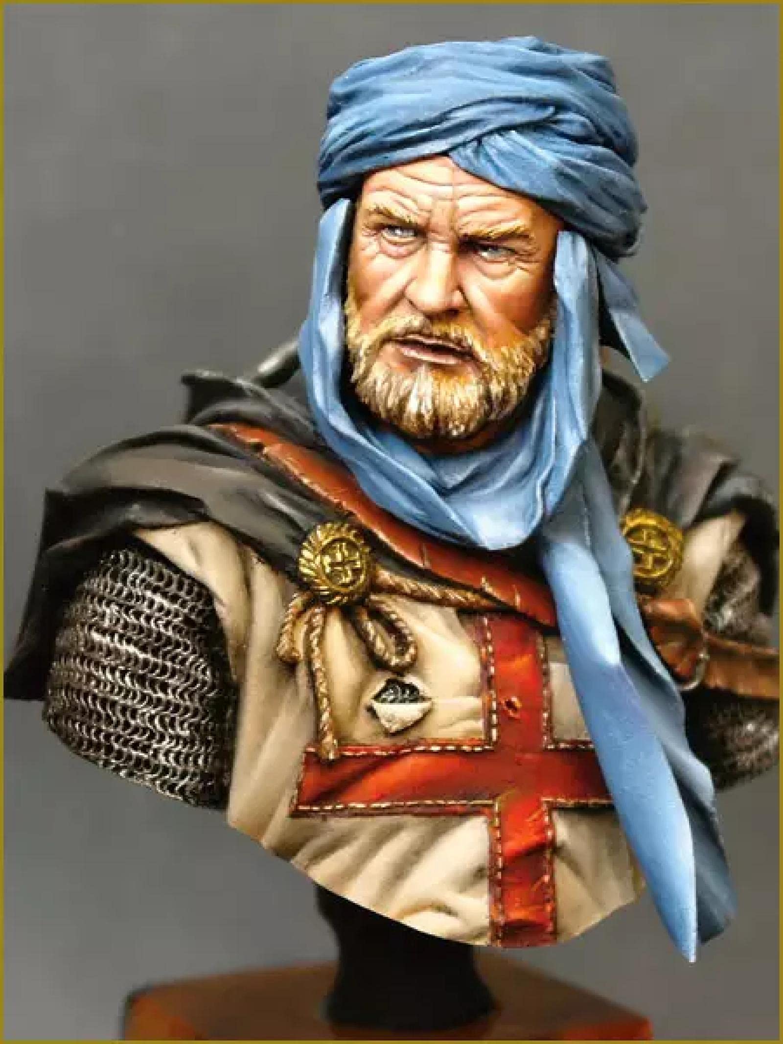Risjc 1/10 Buste de Figurine en résine Ancien modèle de Paladin de Guerre Blanc // N73309