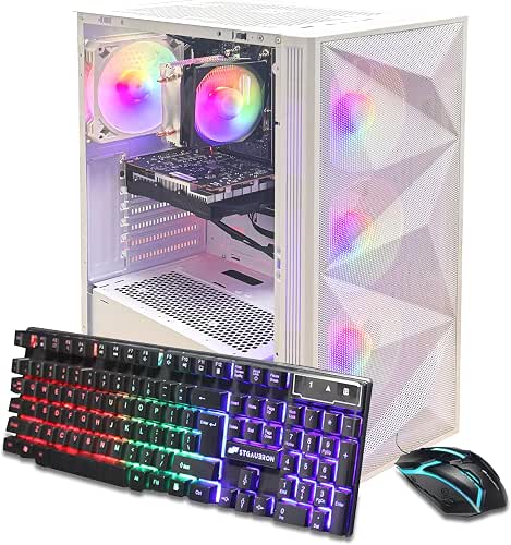 STGAubron Gaming PC Desktop Computer, AMD Ryzen 5 5600GT up