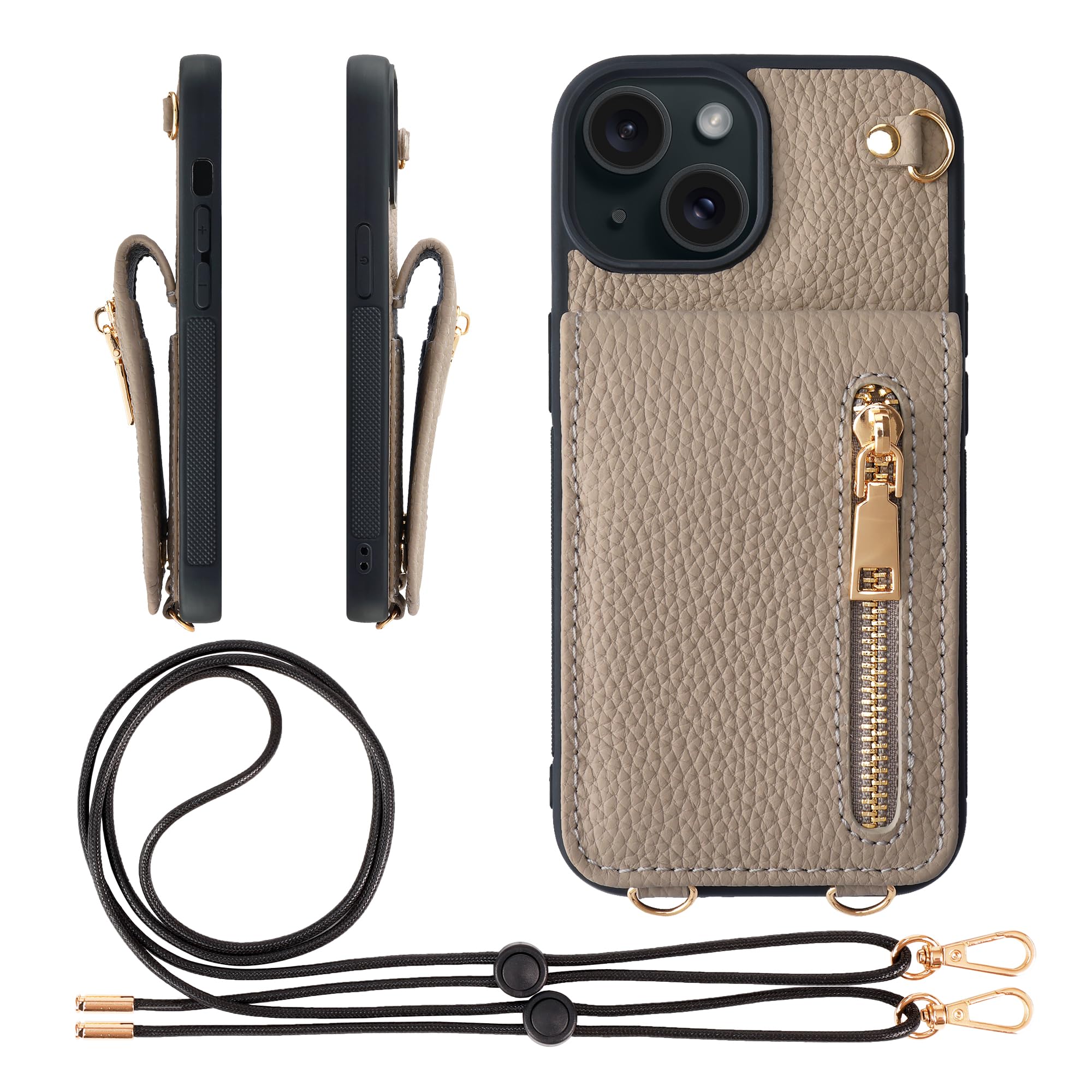 Amazon.co.jp: HANATORA for iPhone 15 ケース 本革 スマホケース