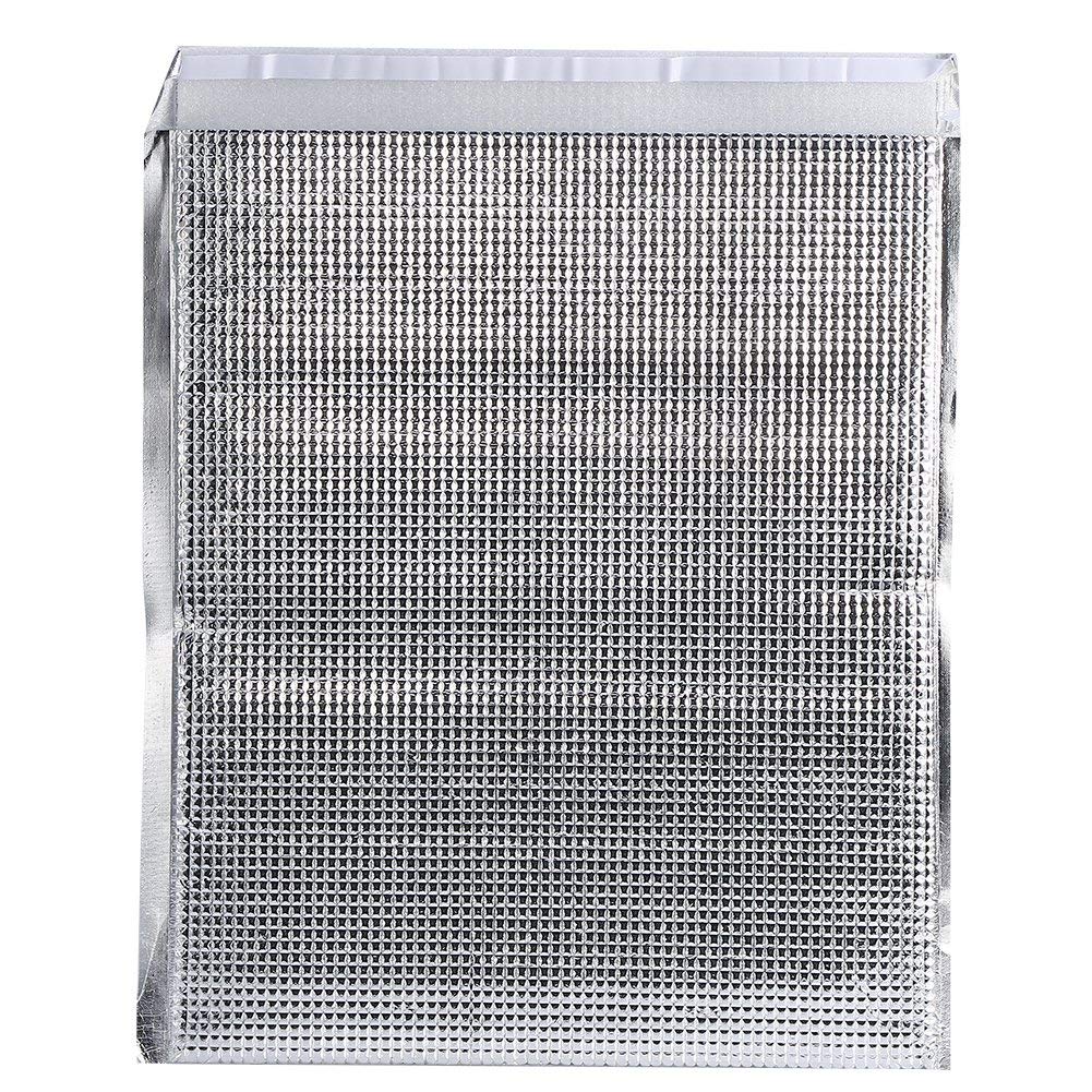 Dilwe 10 Stücke Isolierte Taschen, Wiederverwendbare Aluminium Picknick Hot Cold Pouch für Home Outdoor Picknick Wandern Camping(35 * 40cm)
