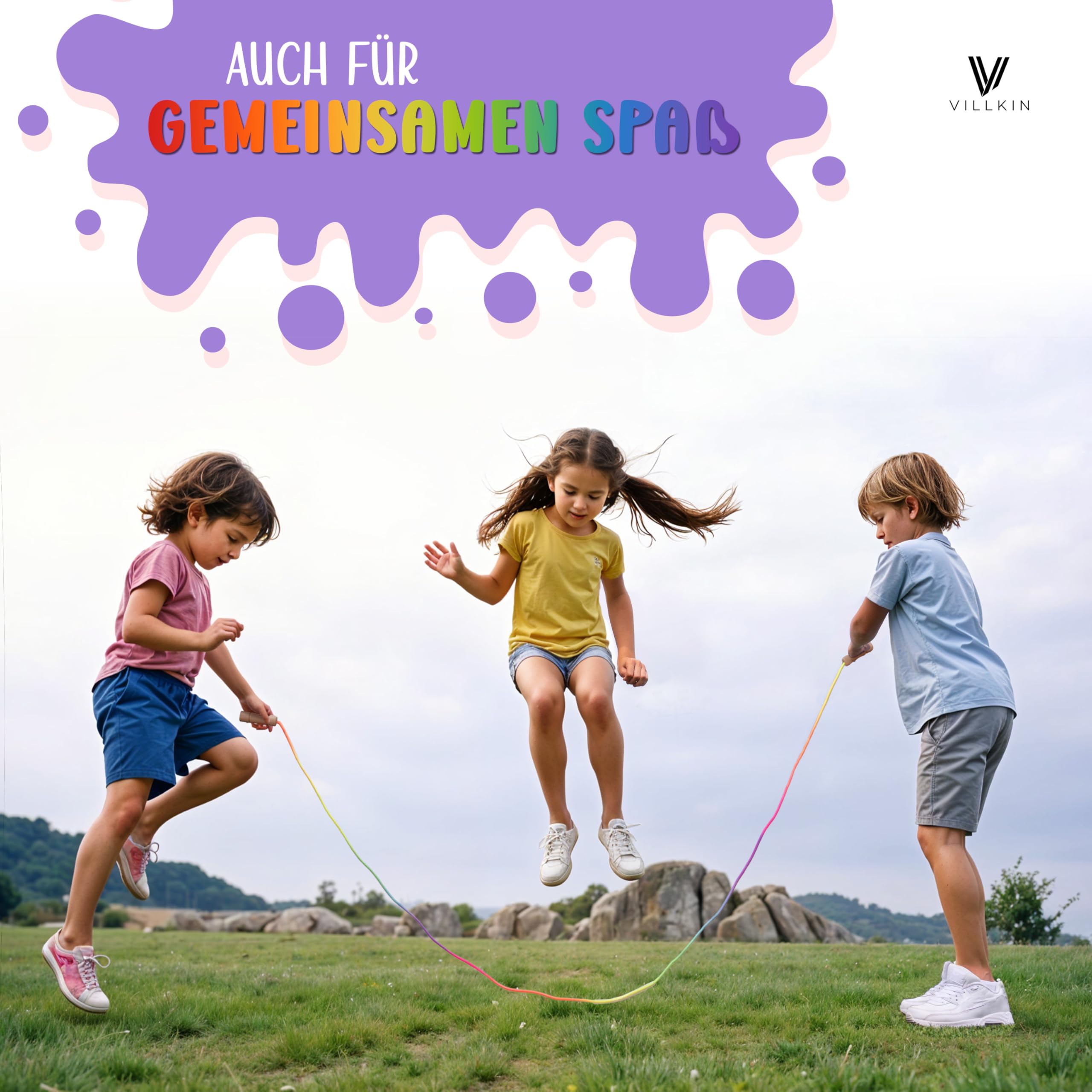 Corda per saltare per bambini, 220 cm