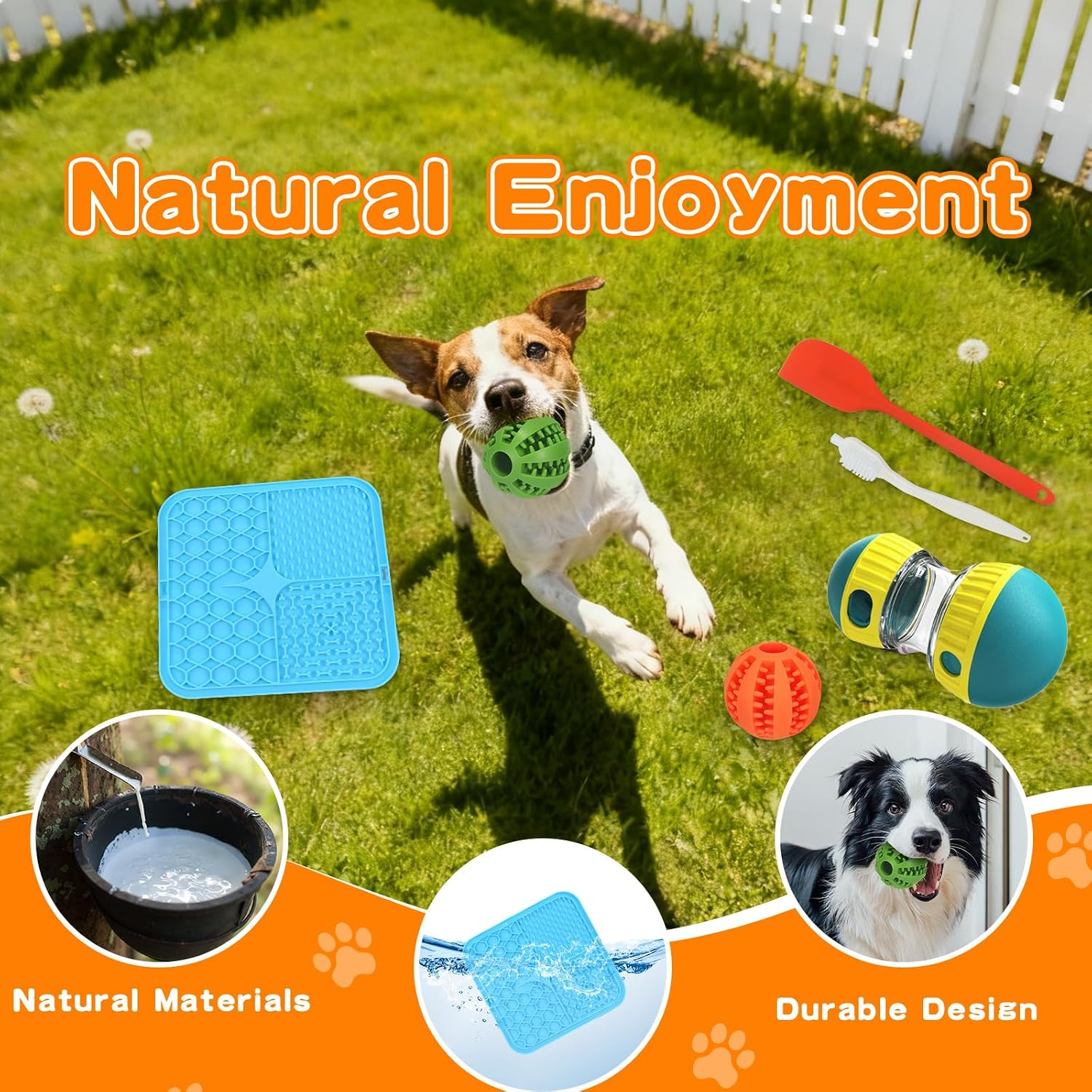 Interactive Treat Dispensing Toys for Smart Puppy Middle Dogs to Keep Them Busy, Cognitive Enrichment Dog Puzzle Slow Feeder Ball Toy (Feeder Toy（Green）) image 5