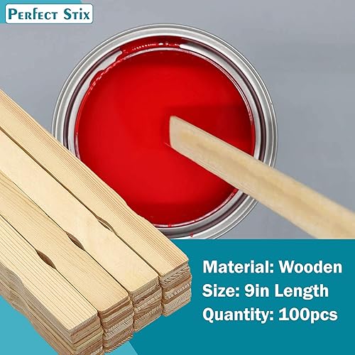 Miniatura 21 de Perfect Stix - PAINT12-100 - Palillos agitadores de madera de 12 pulgadas de longitud (paquete de 100)