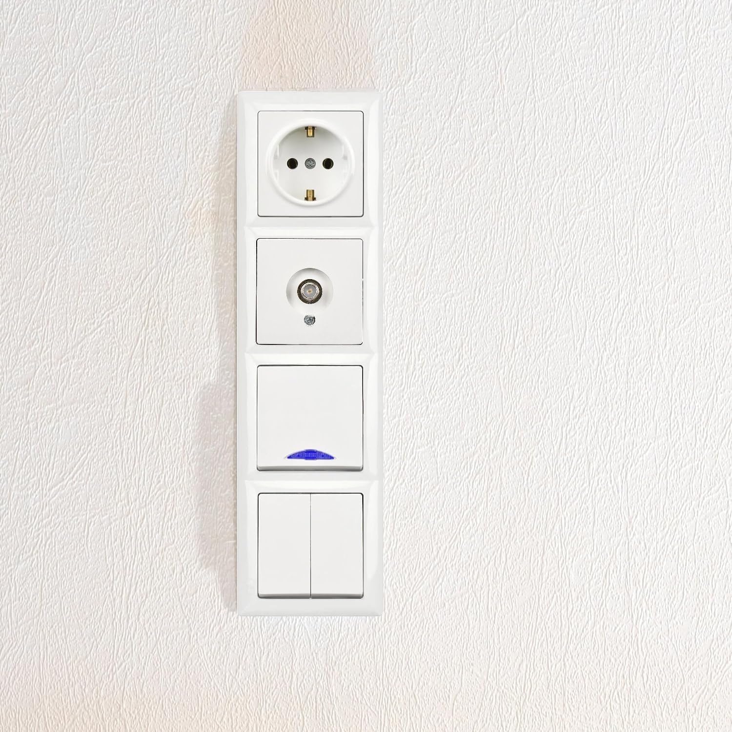 Mostrina Coprimodulo ABB 12M, Colore RAL7035, Per Serie Mistral65 - Accessorio Per Quadri Elettrici