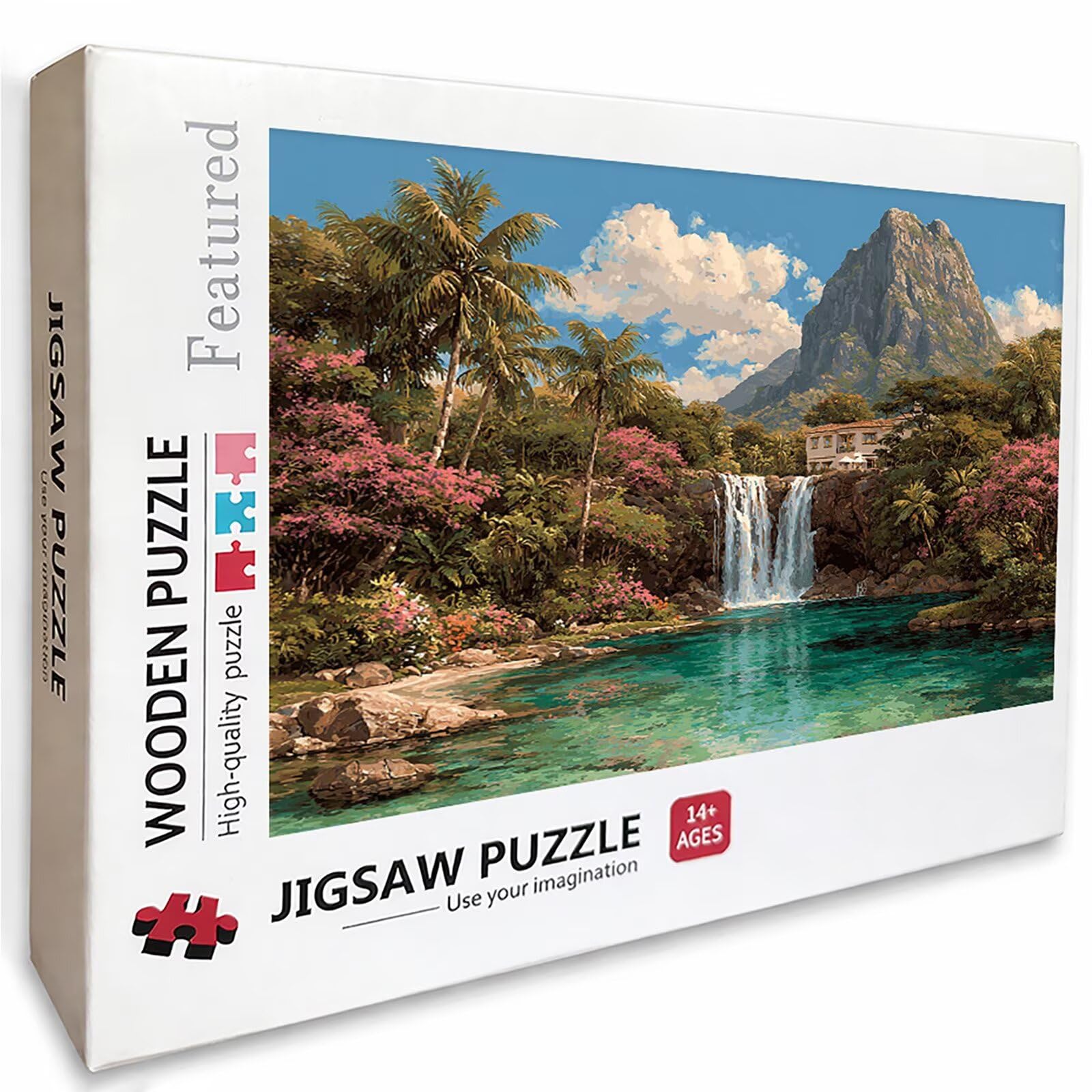 Drewniane puzzle roślinne, 155 x 104 cm, puzzle krajobrazowe, 5000 sztuk, dla dorosłych, z pudełkiem, edukacyjna, wymagająca gra, napis łatwy do odróżnienia, letnie prezenty, piękny wystrój, W-8321
