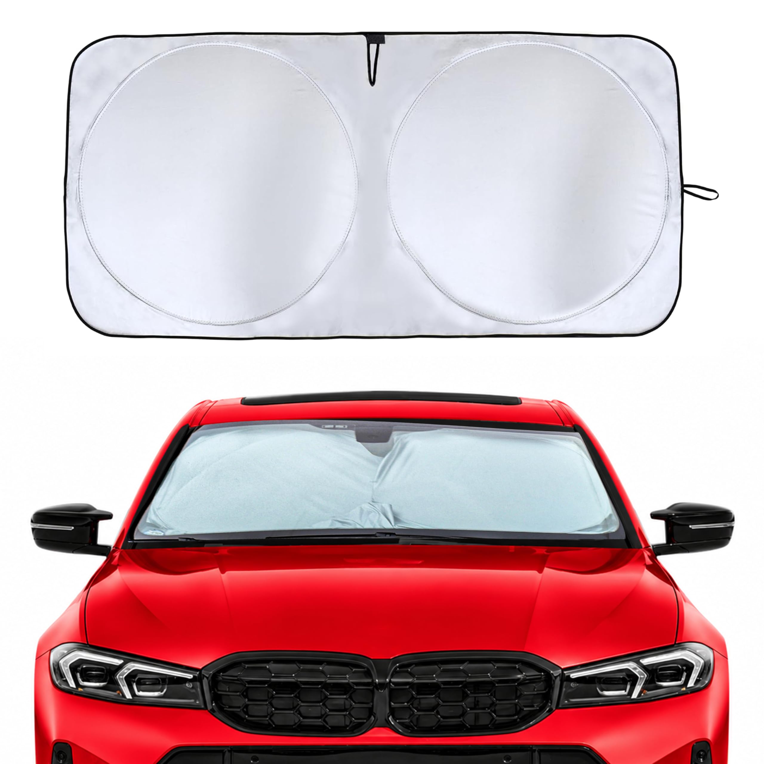 Photo 1 of EcoNour Car Windshield Sun Shade - Black/Silver