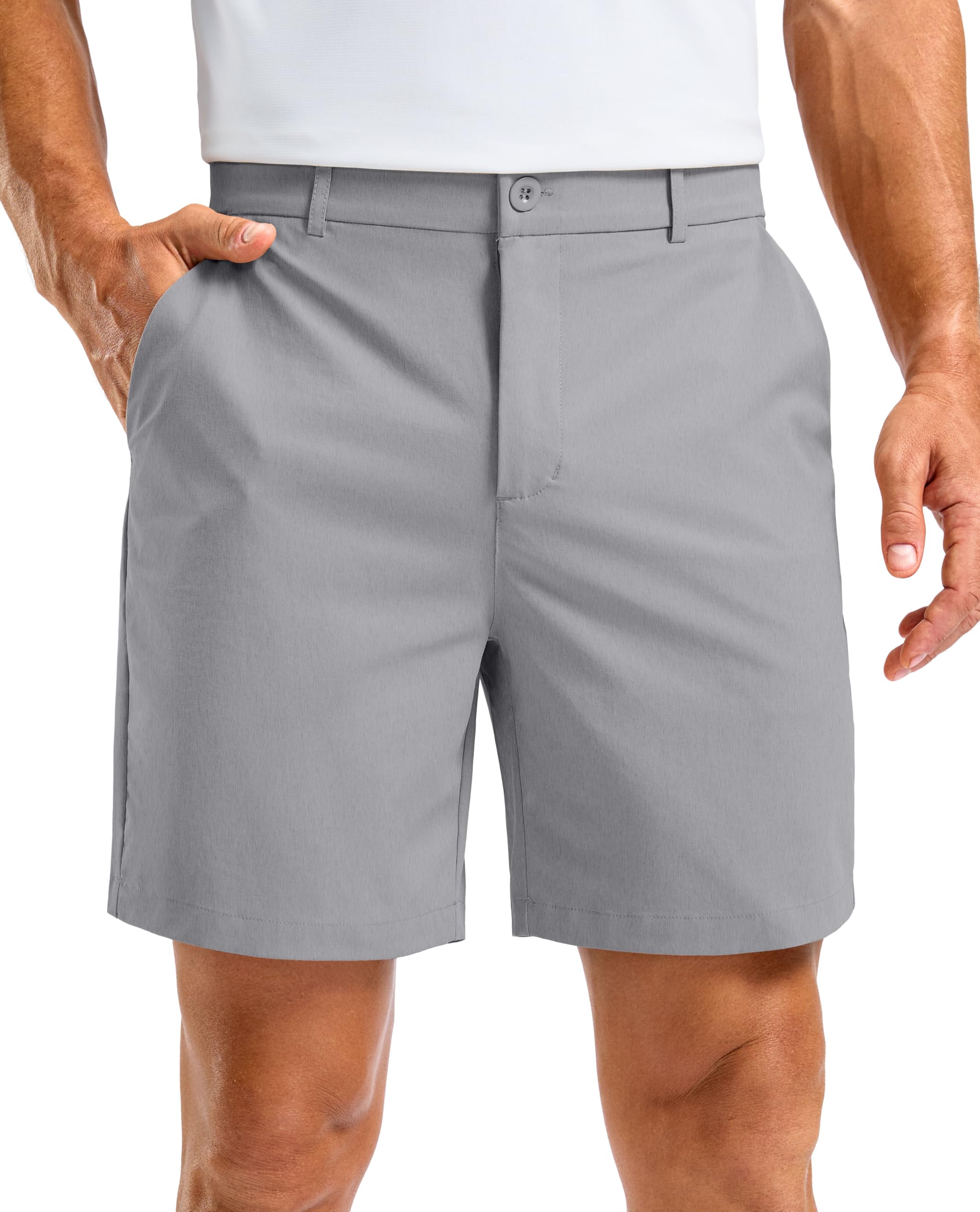 Soothfeel Men's Casual Shorts 5/7/9 Inch Golf Dress Shorts with 4 Pockets
