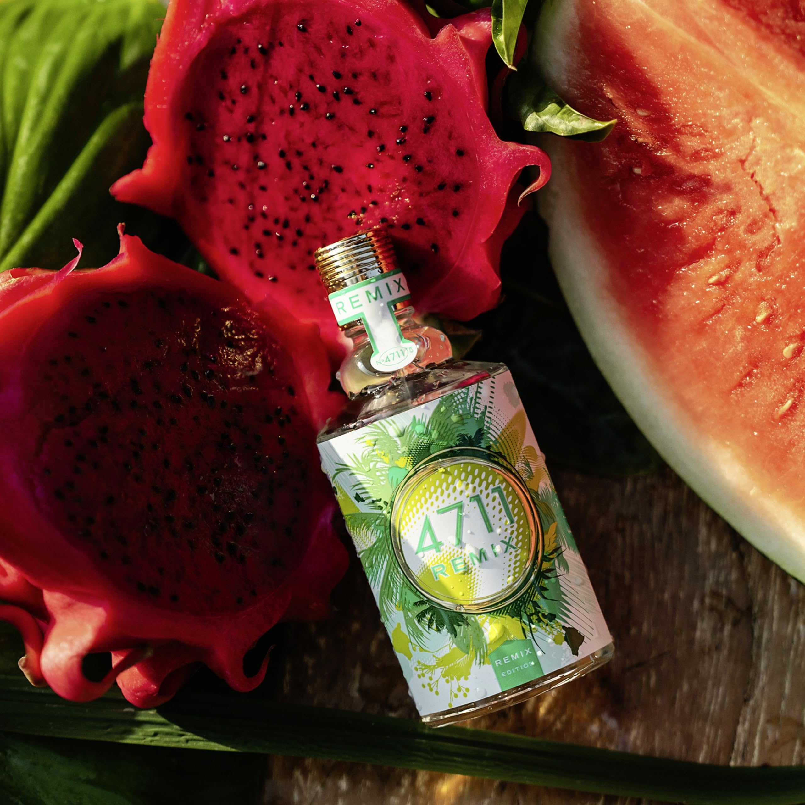 4711® Remix Cologne Green Oasis I Eau de Cologne - frizzante - libera - avventurosa - per una vera gioia di vivere! I Spray con atomizzatore naturale da 100 m