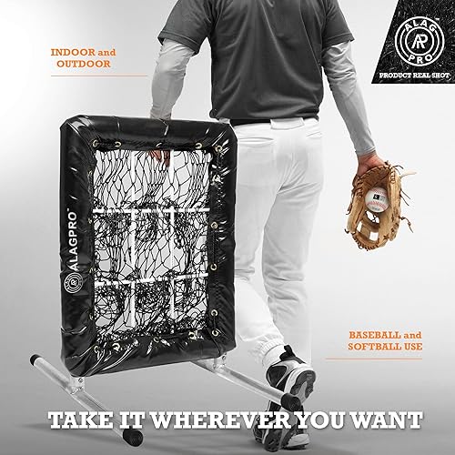 Miniatura 7 de ALAGPRO Red de Lanzamiento de Bolsillo con 9 Agujeros Objetivo de Lanzamiento Zona de Strike para Lanzadores de Béisbol y Sóftbol - Ayuda de