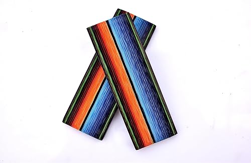 2 piezas de lona Micarta cuchillo escamas losas cuchillo mango material cuchillo fabricación suministros (manta mexicana)