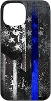 Vista 6 de Trump Police USA Flag Skull Thin Blue Line Support Case for iPhone 17