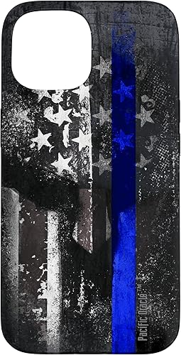 Miniatura 6 de Trump Police USA Flag Skull Thin Blue Line Support Case for iPhone 17