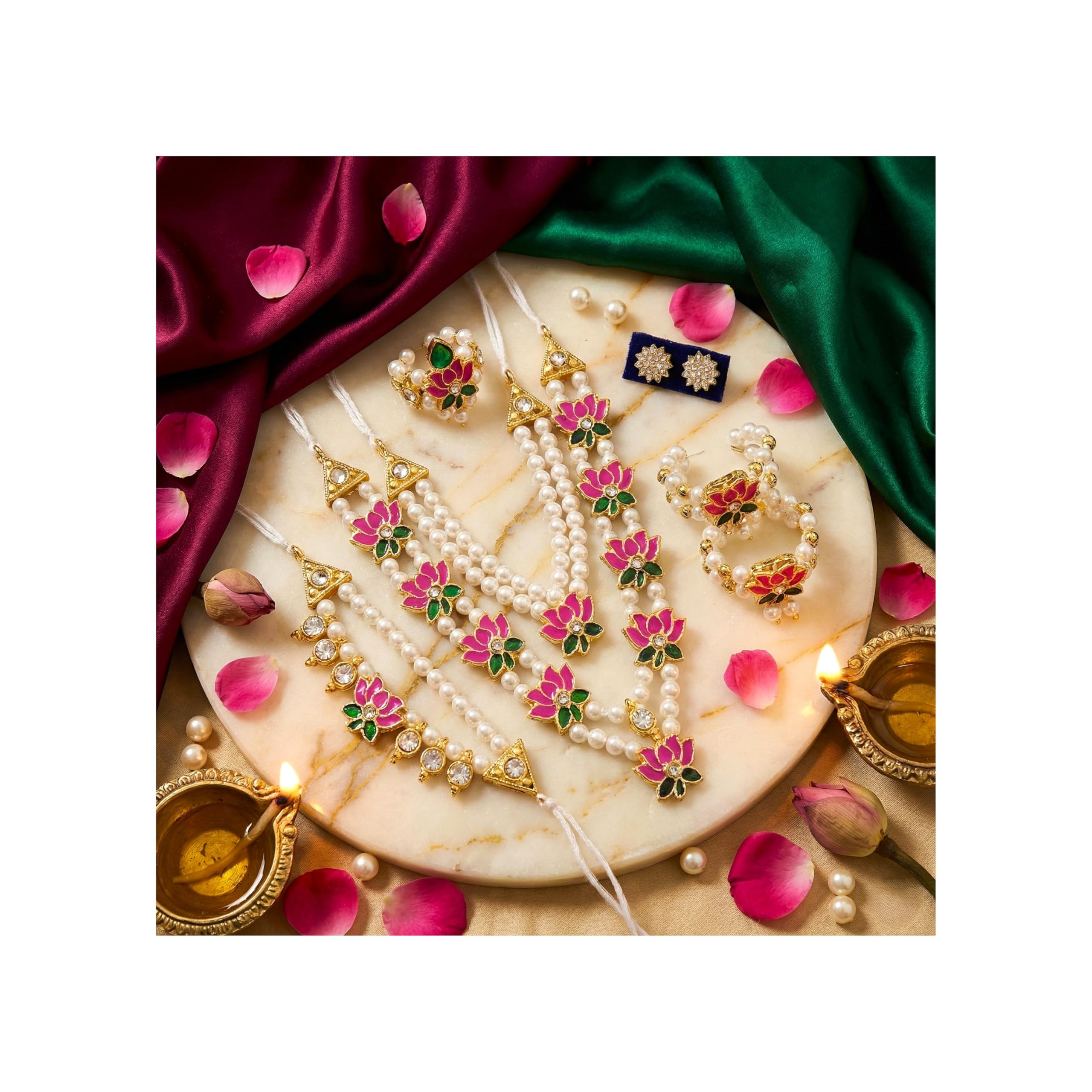 Laddu Gopal Shringar Set | Complete Krishna Jewelry Combo with Mukut, Mala, Bansuri, Kundal & Kangan | Thakurji Ornament for Janmashtami & Daily Worship-image-37