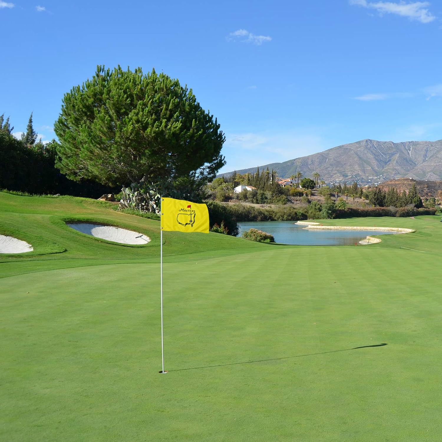 COGOLFING Standard Golf Flag, Double-Side Augusta National Flag with Grommet-Tie, Double-Sewn Durable 420D Nylon Golf Pin Flags for Golf Course Driving Range, 20"L x 13"H, 1-pack : Sports & Outdoors