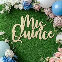 Mis Quince Sign for Backdrop, Quinceaera Sign, Happy Birthday Banner, Hello 15, 15th Birthday Party Decorations, Birthday Party Backdrop for Girls Boys, 17.7 x 13.8 inches,