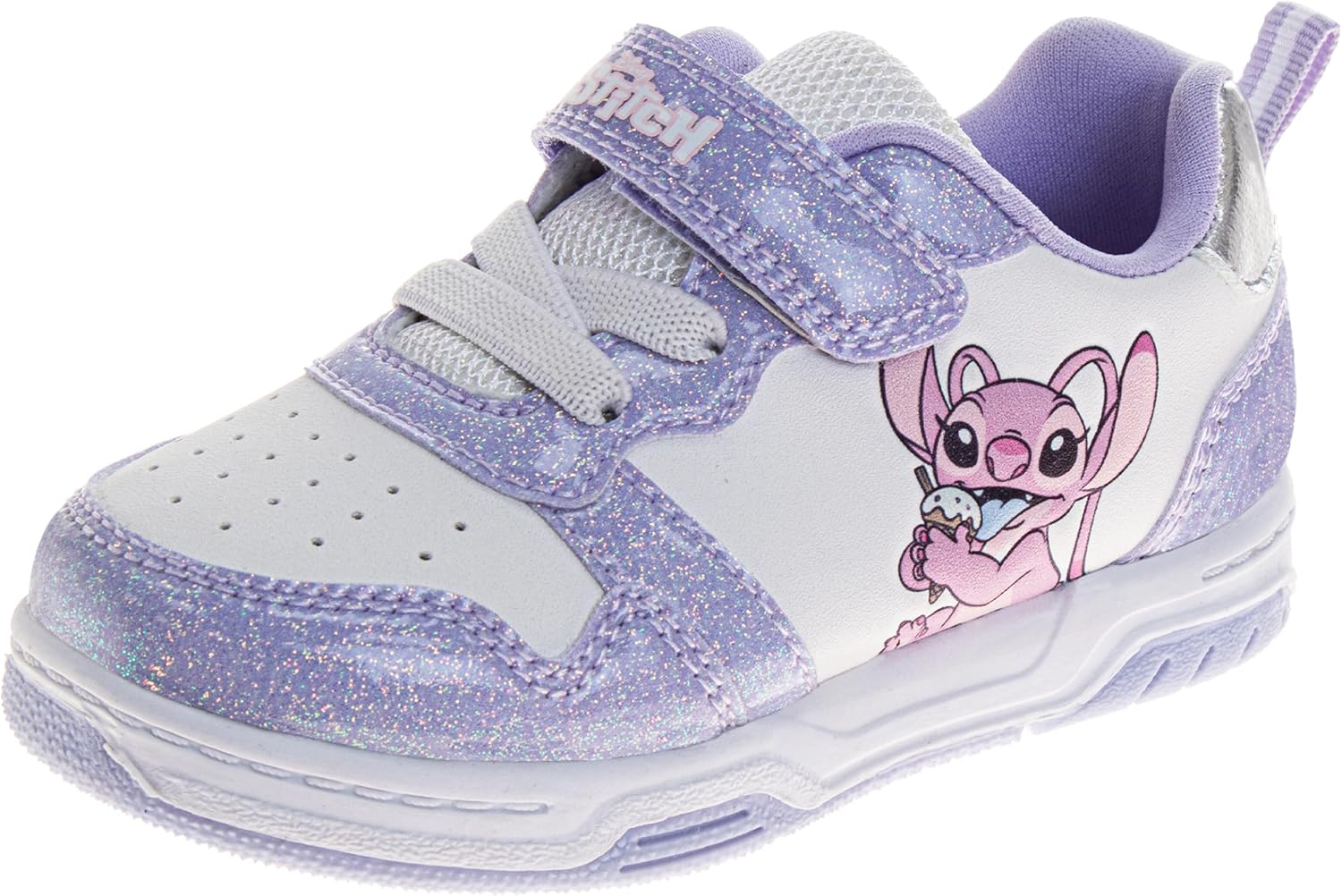 Disney Girls Character Shoes Mickey Minnie Frozen Princess Dora Moana Lilo Stitch Angel Athletic Running Shoes Laceless Sneakers for Girls- 5-10 Toddler 11-13 Little Kid