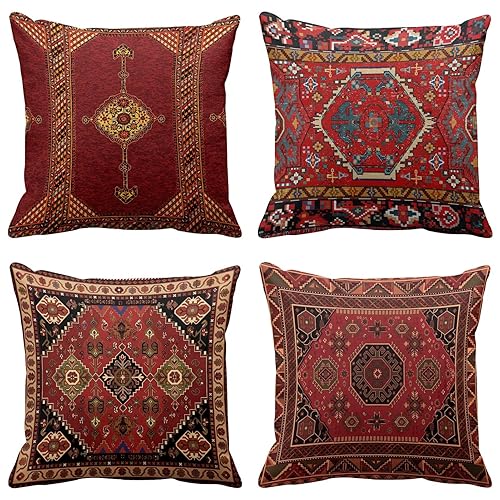 Britimes Throw Pillow Covers Geometric Kilim Moroccan Home Decor Set