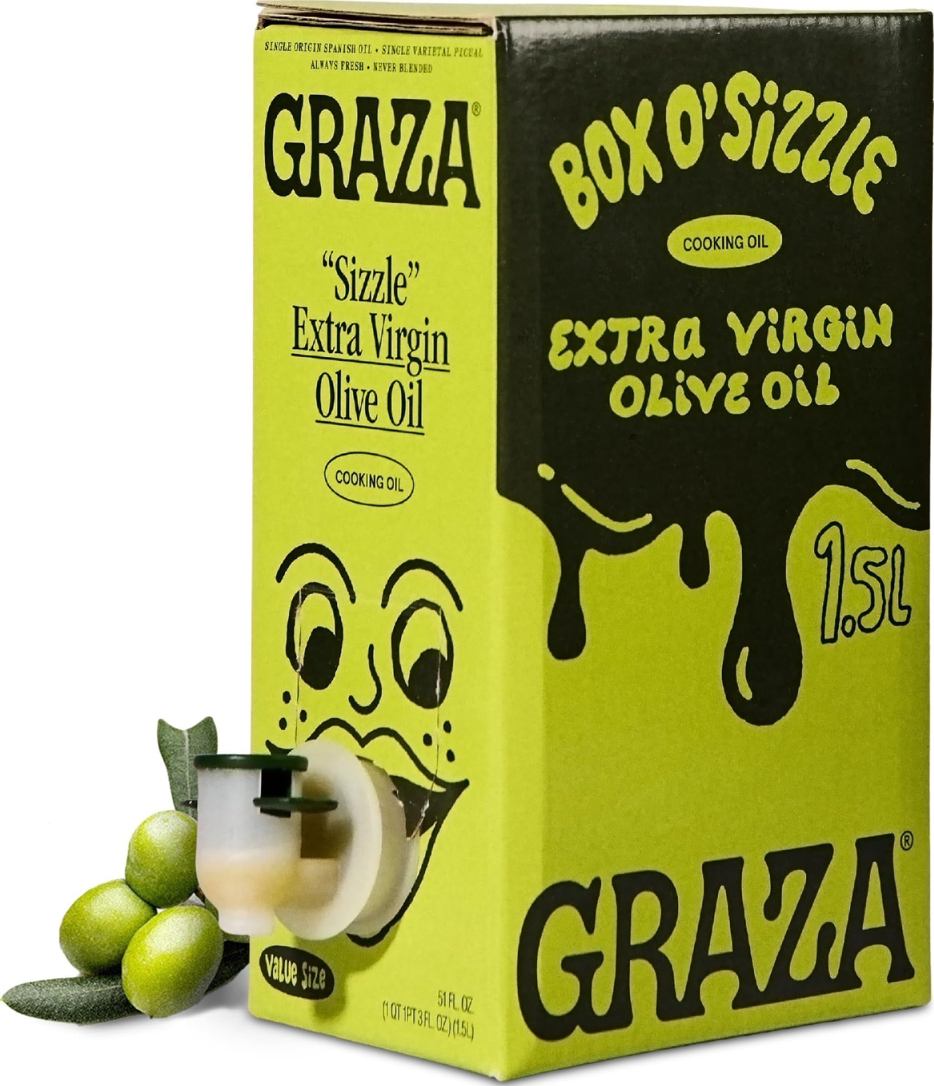 Amazon.com : Graza Sizzle Extra Virgin Olive Oil, Cooking Oil