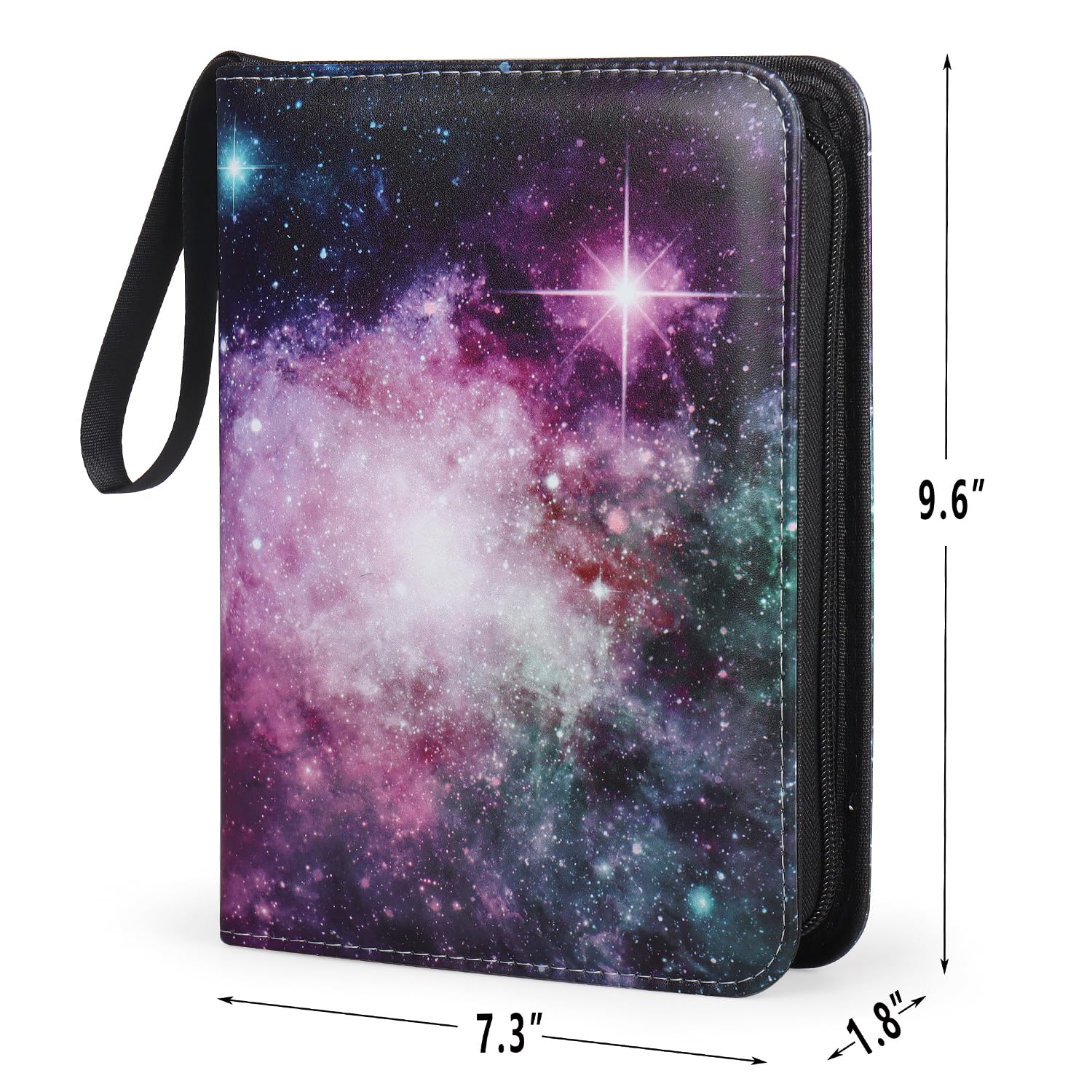 Amazon.com: 4 Pocket Trading Card Binders for 400 Cards, Purple Nebula  Pattern : Toys & Games