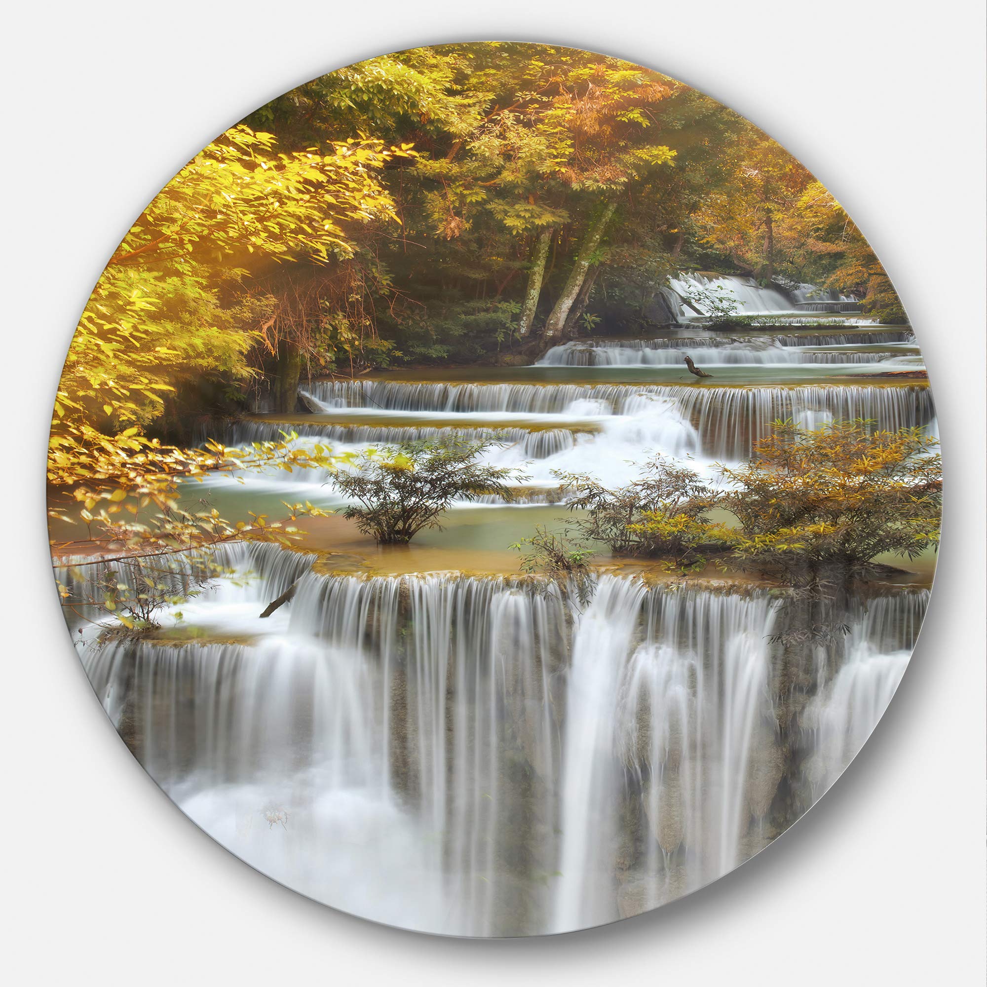 山水 瀑布 103 Amazon.com: Designart Autumn Huai Mae Kamin Waterfall-Disc