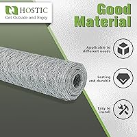 Vista 2 de Red de alambre de pollo Malla de alambre galvanizada Cercado hexagonal para jardín de aves de corral que cerca la barrera 6FTx50FT