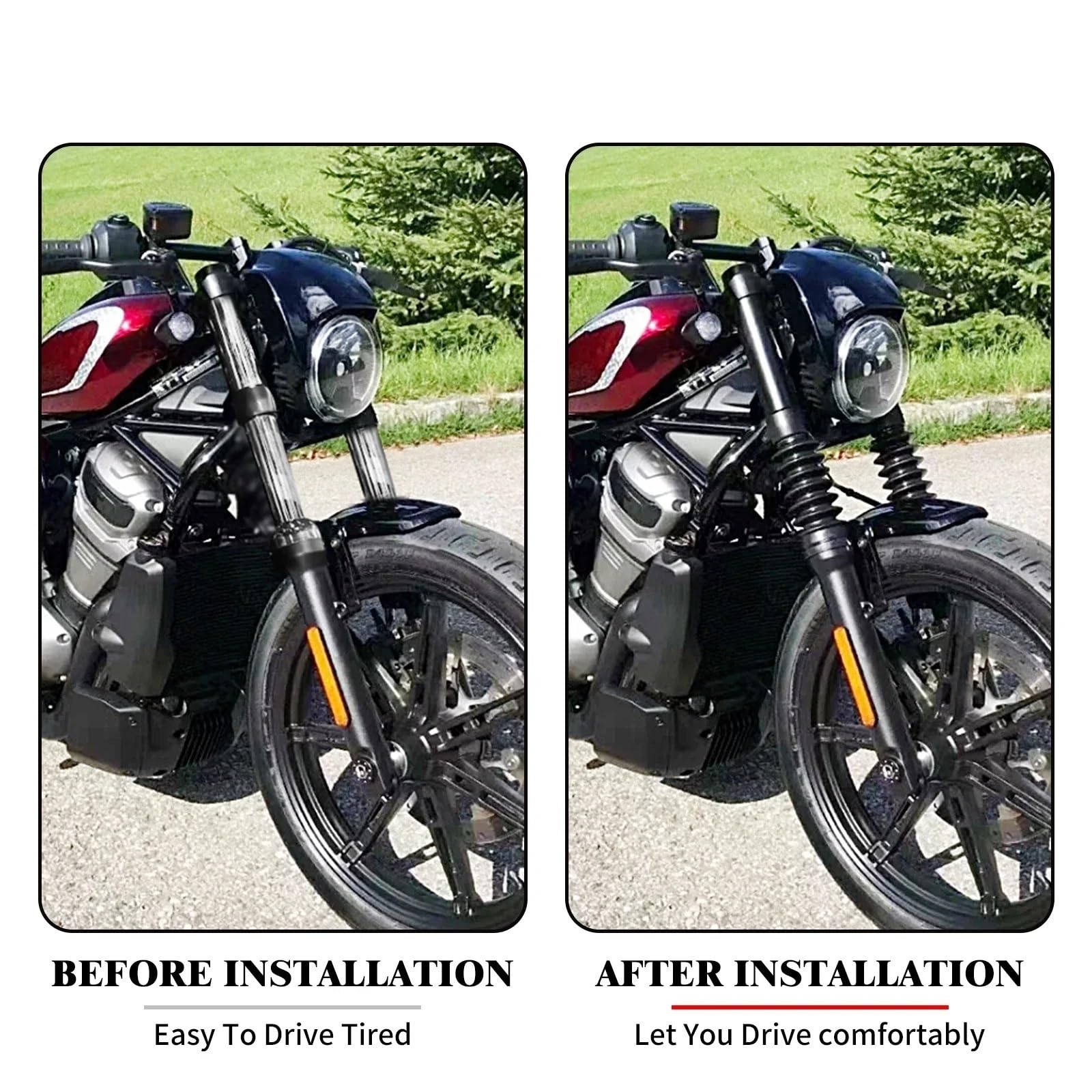 Amortyzatory samochodowe Air Suspension 1 para pokrowców na buty motocyklowe amortyzatory ochronne do Harley Sportster Nightster 975 RH975 2022-2024