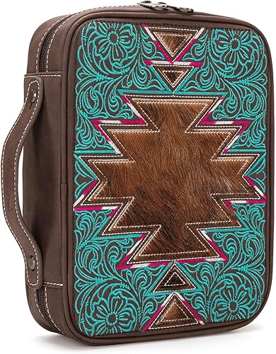 Miniatura 9 de Montana West - Fundas bordadas estilo occidental para la Biblia para mujeres y hombres, bolsa para llevar libros, bolsa de la iglesia, protector