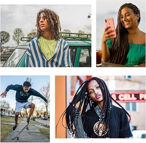 Miniatura 7 de AUGSUN 8 piezas de gancho de ganchillo para rastas, trenzas de cabello para rastas, agujas de tejer ganchillo