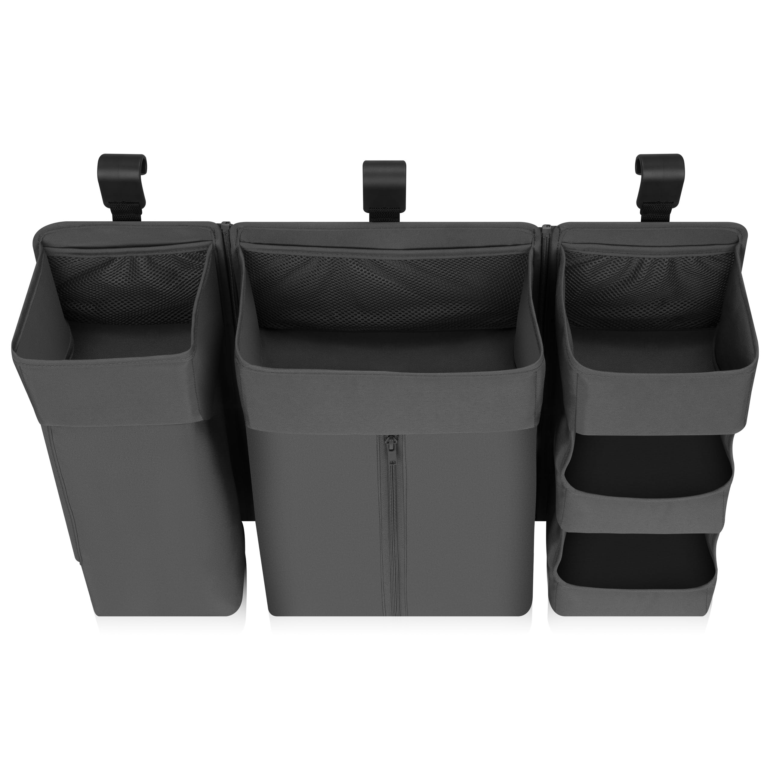 lionelo Organizer per Letto Bambini Sidepocket Large, Organizer Appendibile per Lettino, Fasciatoio, Pannolini, Salviette, Cameretta, 58x11x58 cm