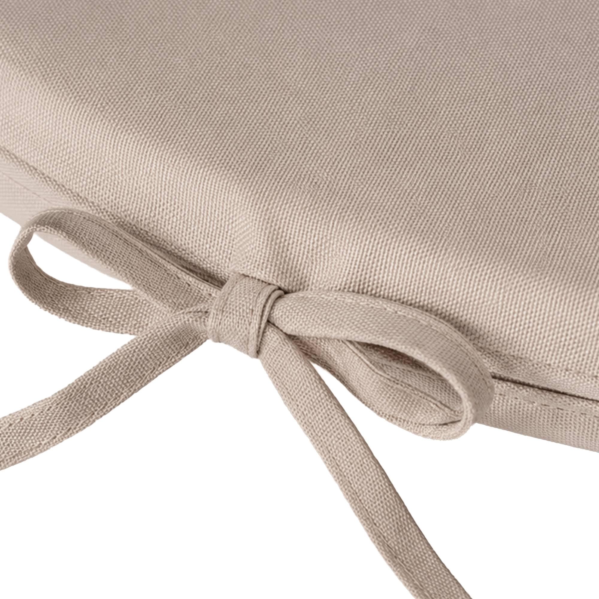 CLP Coussin de Banc Demi-Lune pour pavillon Rosie, Rembourrage 5 cm, Housse Amovible & Attaches, 115x57 cm Couleur crème