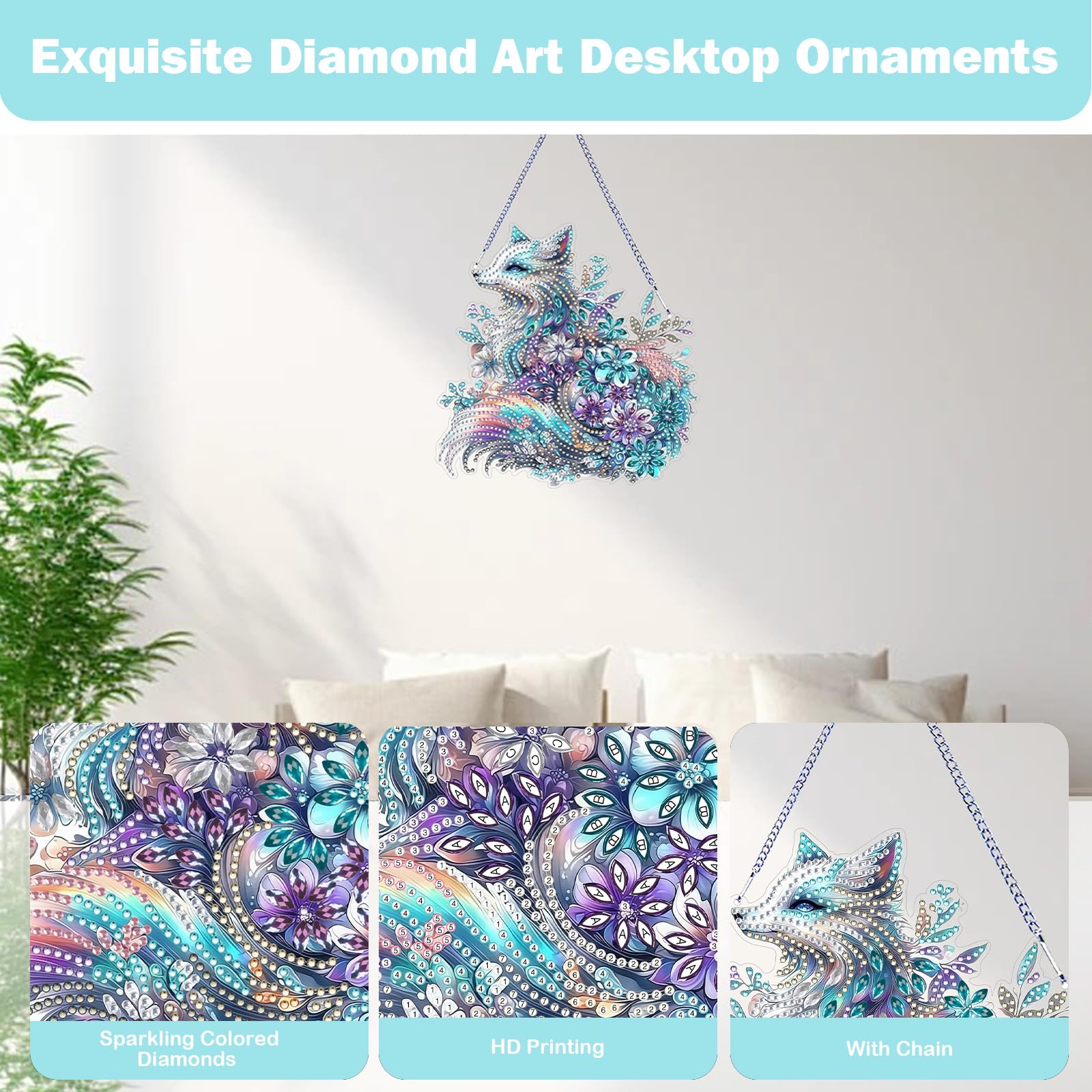 CAYUDEN Diamond Painting Hanging Ornaments - Image 4