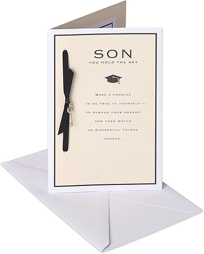 Miniatura 1 de American Greetings Tarjeta de graduación para hijo (merece toda alegría y éxito)