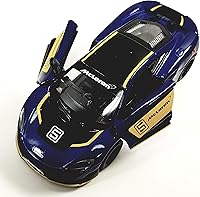 Vista 3 de Kinsmart Azul marino Mclaren 675LT Hard Top 1/36 Escala Diecast Sports Car Limited