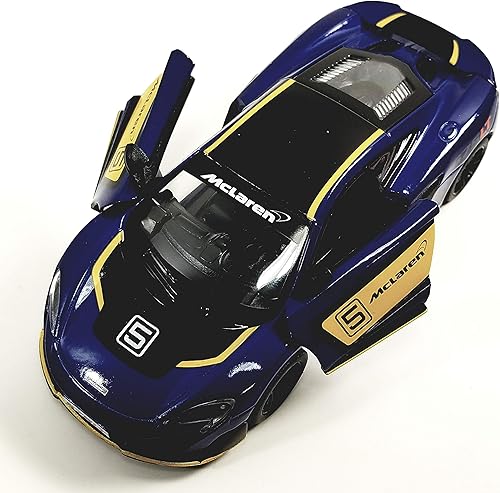 Miniatura 3 de Kinsmart Azul marino Mclaren 675LT Hard Top 136 Escala Diecast Sports Car Limited