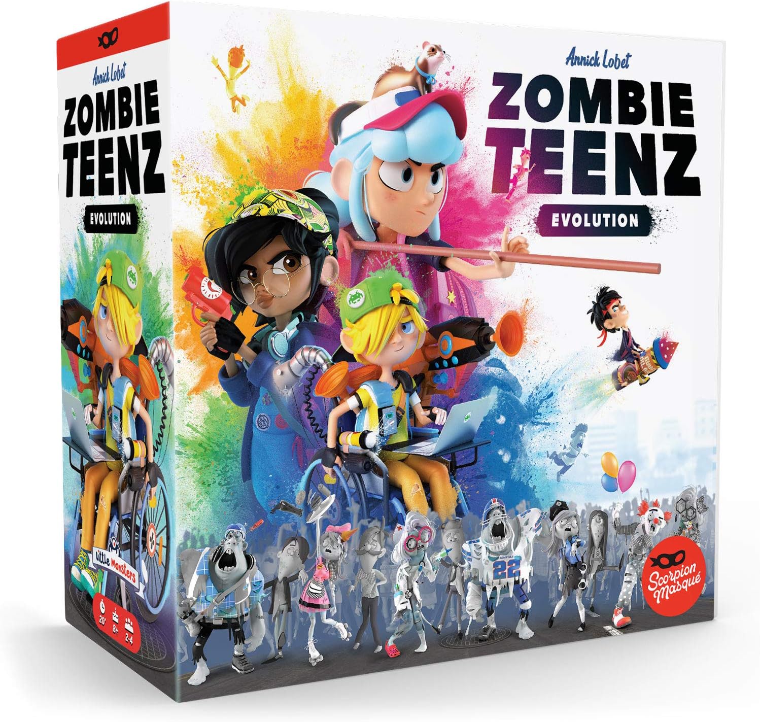 Scorpion Masqué Zombie Teenz Evolution | Cooperative Game for Kids and Families | Ages 8+ | 2 to 4 Players | 15 Minutes