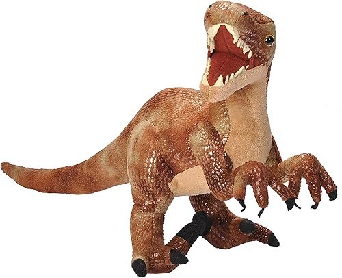 Wild Republic Velociraptor - Peluche de dinosaurio juguete de peluche regalos para niños dinosaurio de 17 pulgadas